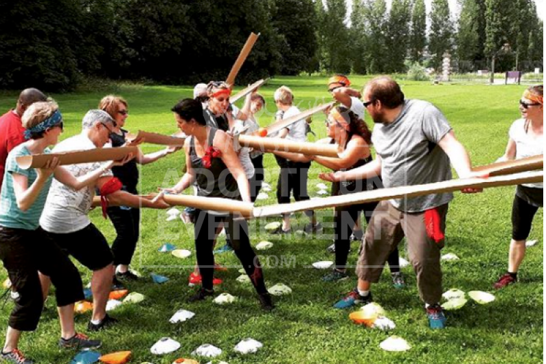 BEA CONCEPTION ANIMATION STRONGER TOGETHER CHALLENGE LUDIQUE SPORTIF TOUR INFERNALE QUARTET A SKI COURSE DE SERVEUR | adopte-un-evenement