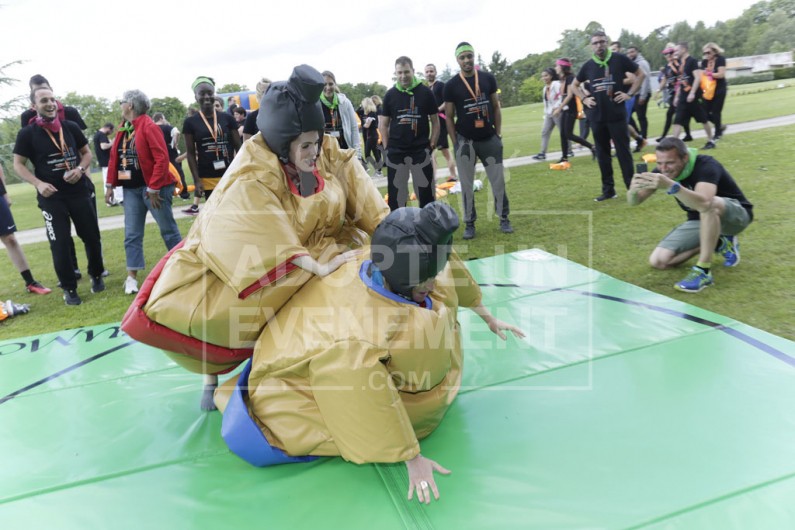 BEA CONCEPTION COMBAT DE SUMOS ANIMATION TEAM BUILDING SENSATION FIGHT GARDEN PARTY | adopte-un-evenement