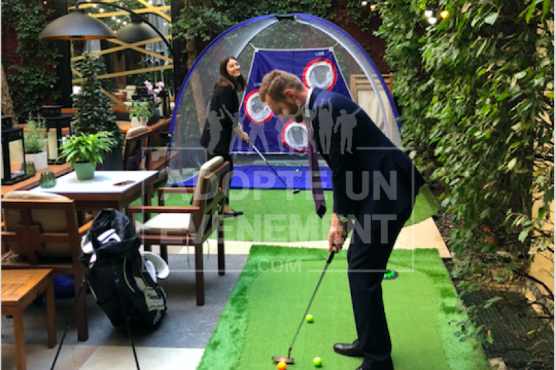 BEA CONCEPTION ANIMATION TEAMBUILDING ADAPTABLE SUR MESURE GOLF INTERIEUR EXTERIEUR ATELIERS CHALLENGE EQUIPES | adopte-un-evenement