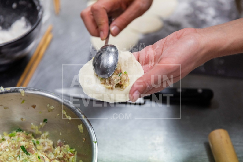 RAVIOLIS CHINOIS VISIO GYOZAS CHEFFE DÉGUSTATION ATELIER | adopte-un-evenement