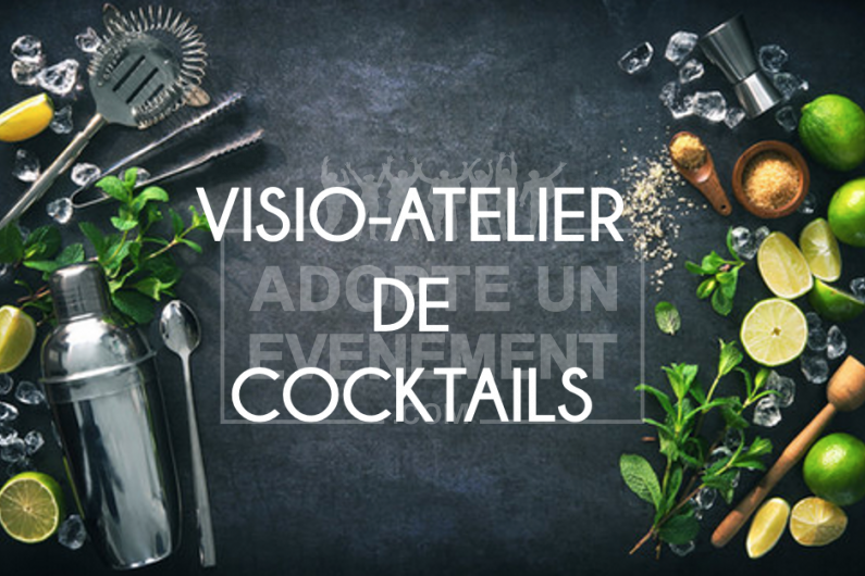 VISIO ATELIER COCKTAILS BARMAN TÉLÉTRAVAIL INGRÉDIENTS DÉGUSTATION MOJITO HOME OFFICE | adopte-un-evenement