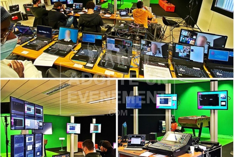 EVENEMENT DIGITAL STREAMIG STUDIO TV DISTANCIEL ET PRESENTIEL | adopte-un-evenement