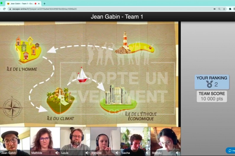 Eescape game et un team building digital aux couleurs des RSE en visio conférence, animation de fin d'année en visio | adopte-un-evenement
