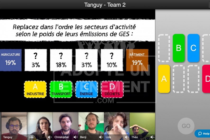 Eescape game et un team building digital aux couleurs des RSE en visio conférence, animation de fin d'année en visio | adopte-un-evenement