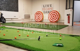 BEA CONCEPTION ANIMATION TEAMBUILDING ADAPTABLE SUR MESURE GOLF INTERIEUR EXTERIEUR ATELIERS CHALLENGE EQUIPES | adopte-un-evenement