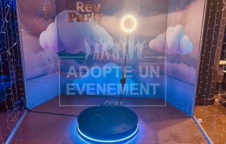 BORNE VIDÉO 360 ÉVÉNEMENT ANIMATION SOIRÉE SELFIE PHOTO | adopte-un-evenement